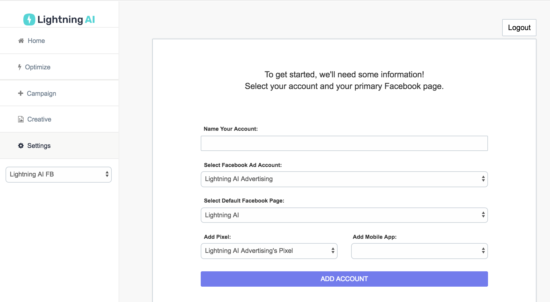 The Lightning AI web control panel