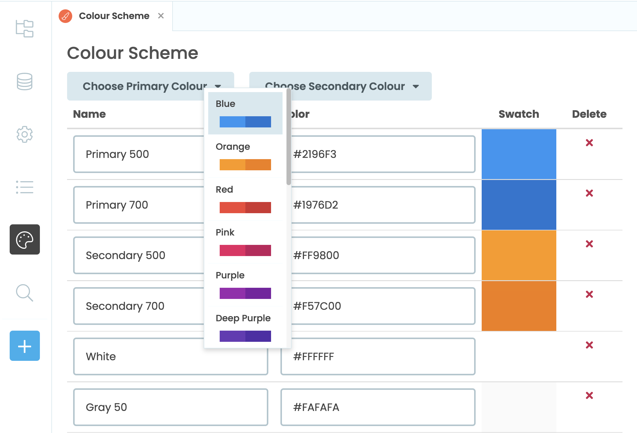 Changing the Primary Colour in a Material Design app