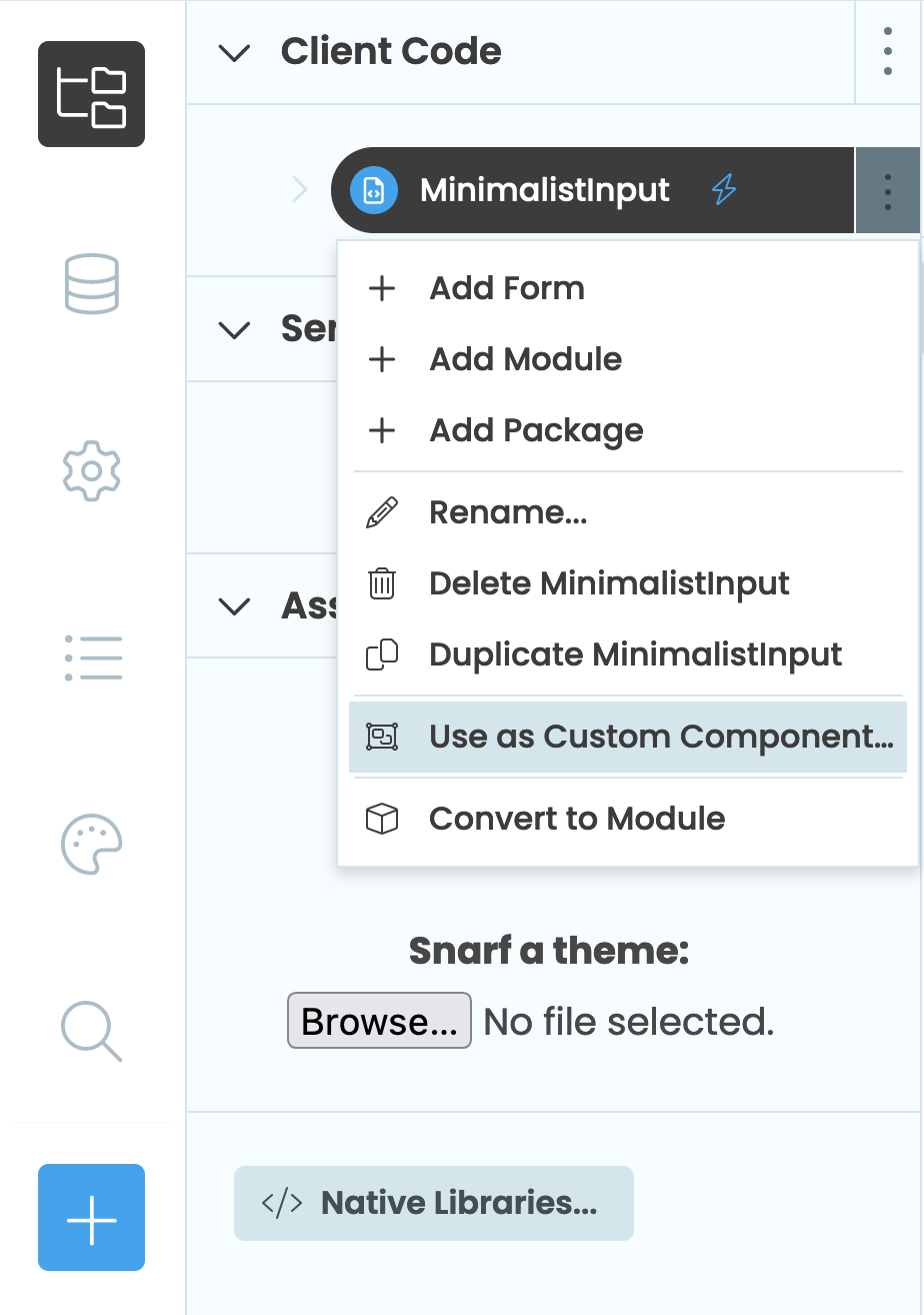 Turn our form into a custom component